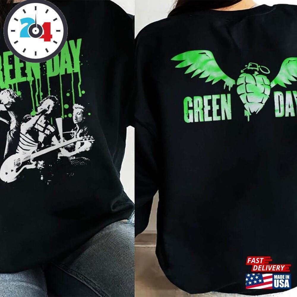 Unique Green Day The Saviors  Tour Sweater Dookie Shirt 2 Sided
